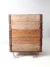 vintage industrial wood crating