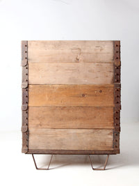 vintage industrial wood crating