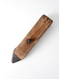 antique primitive wooden scraper hand tool