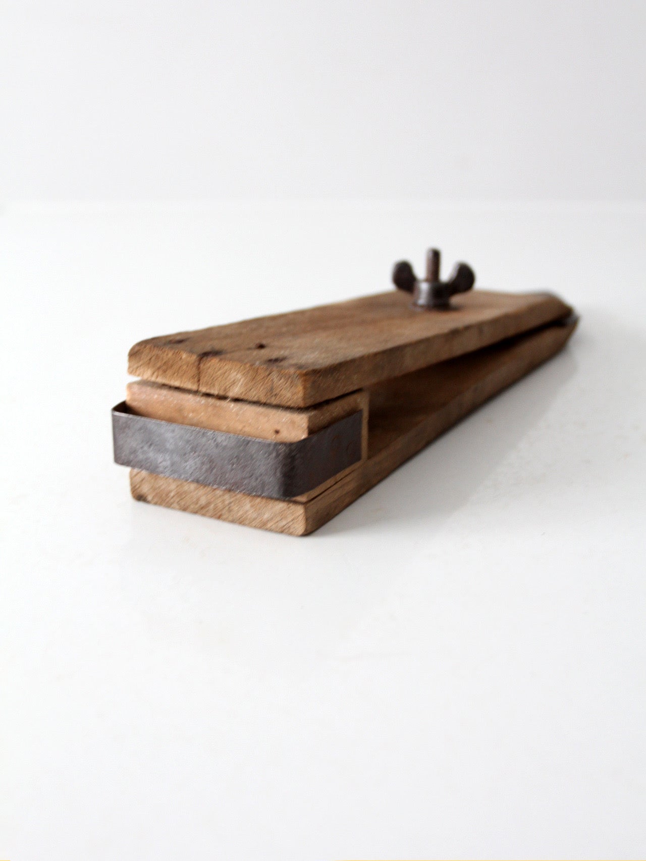 antique primitive wooden scraper hand tool