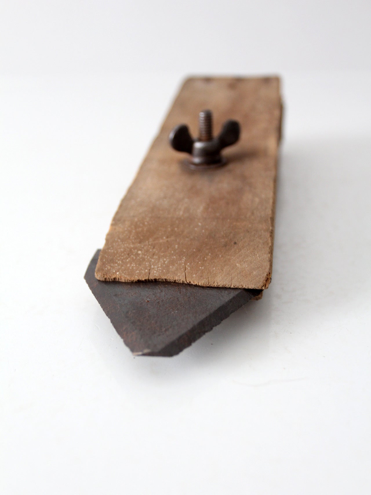 antique primitive wooden scraper hand tool