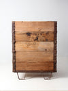 vintage industrial wood crating