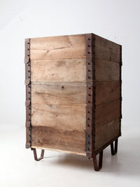 vintage industrial wood crating