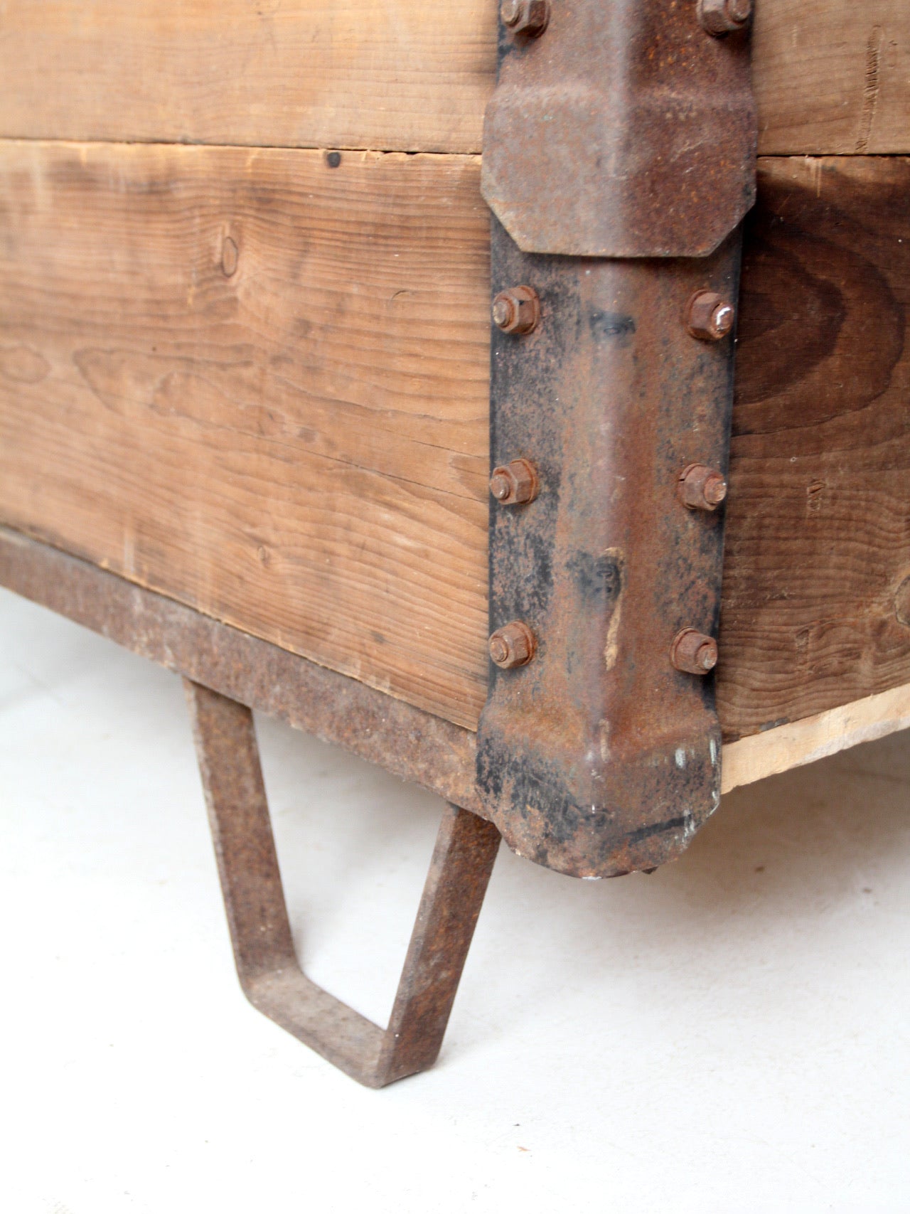 vintage industrial wood crating
