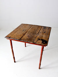 antique American clipper folding table