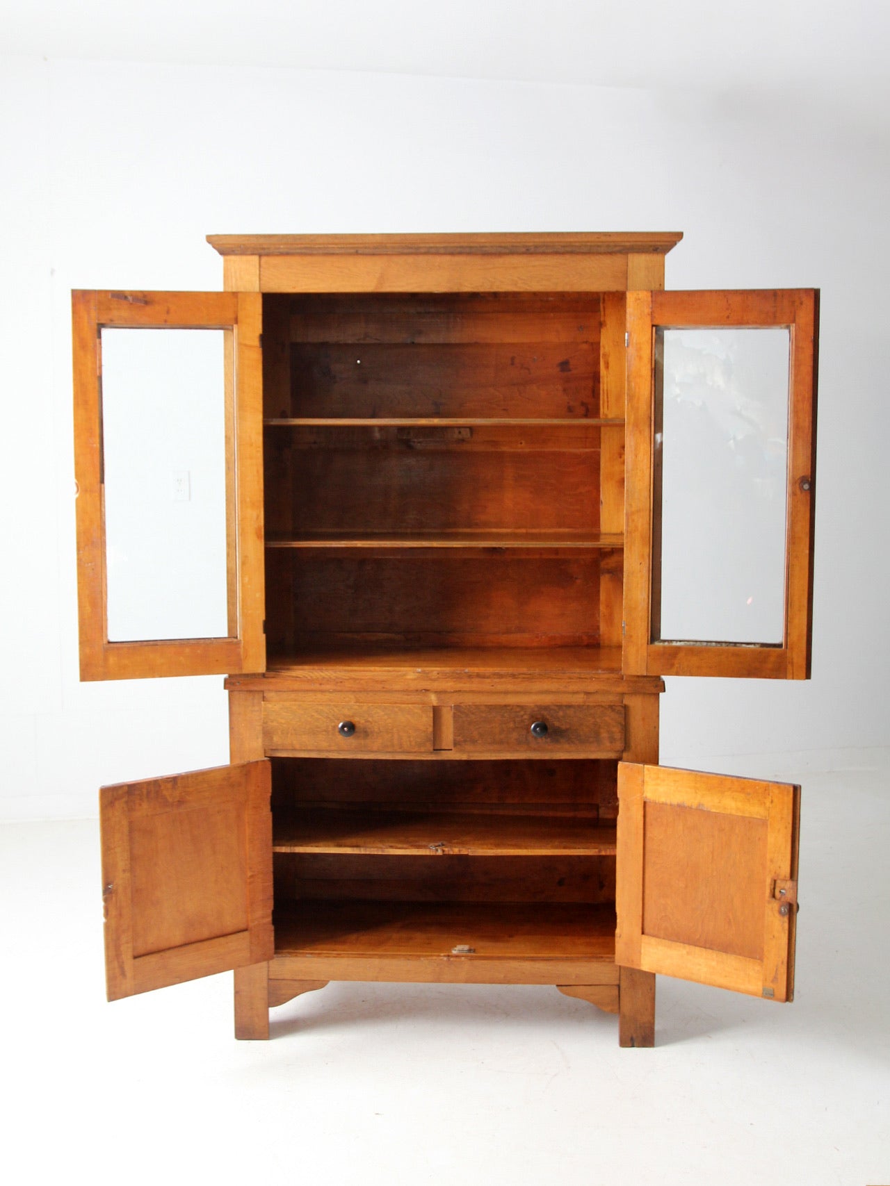 antique early 20th century farmhouse cabinet