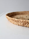 vintage woven basket tray