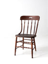 antique wood pub style dining chair