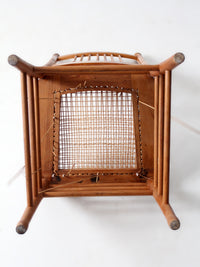 antique spindle back chair art installation | early American form