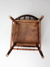 antique wood pub style dining chair