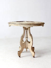 antique Victorian East Lake style accent table