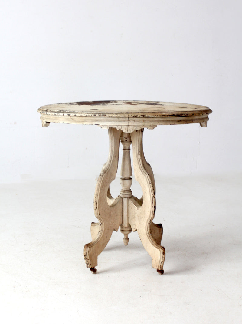antique Victorian East Lake style accent table