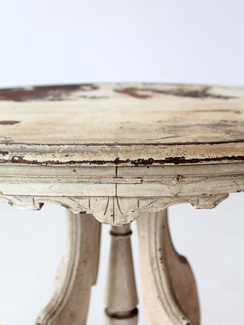 antique Victorian East Lake style accent table