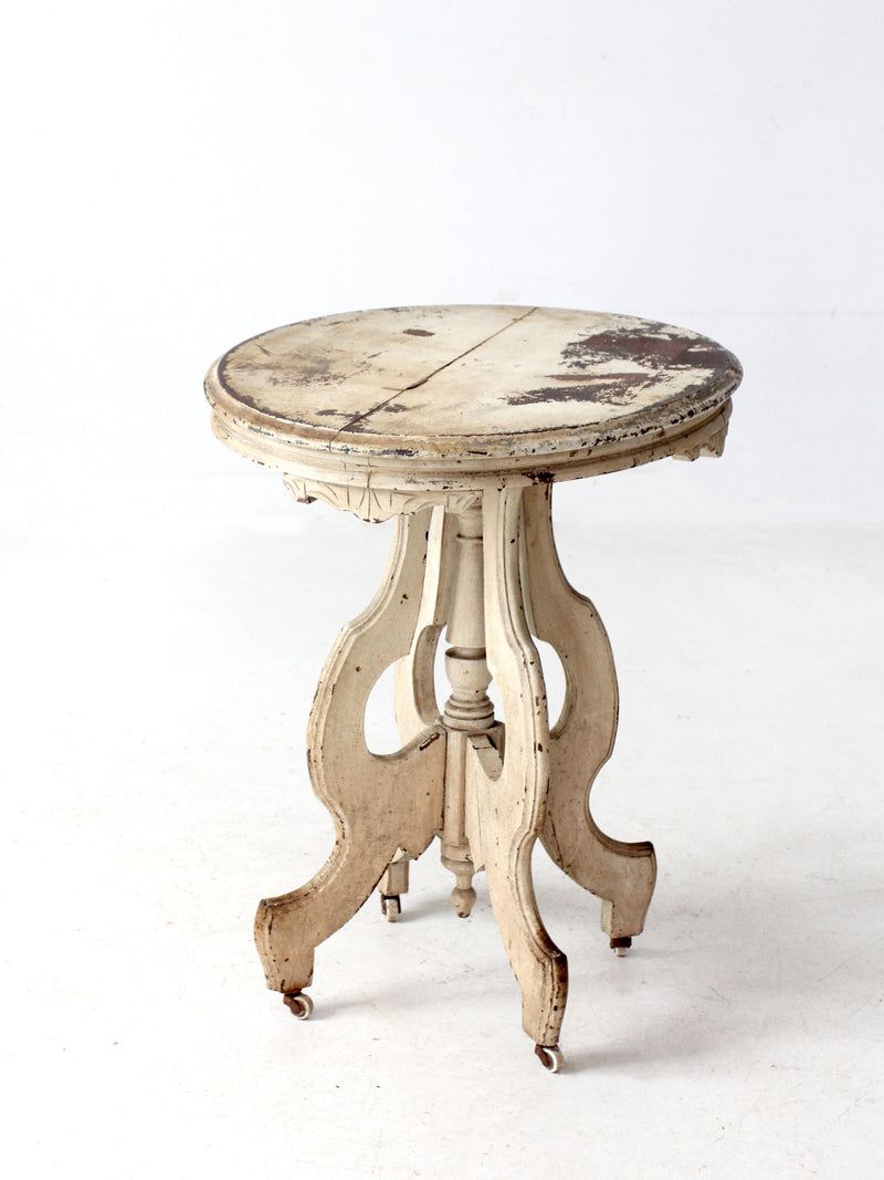 antique Victorian East Lake style accent table