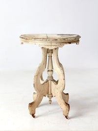 antique Victorian East Lake style accent table