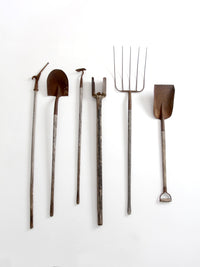 antique garden tool collection