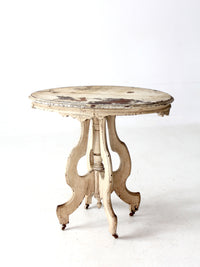 antique Victorian East Lake style accent table