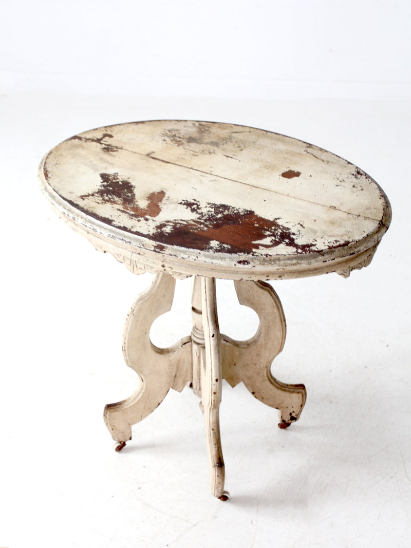 antique Victorian East Lake style accent table