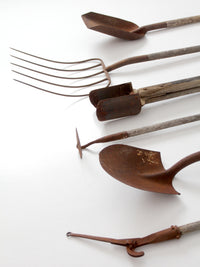 antique garden tool collection