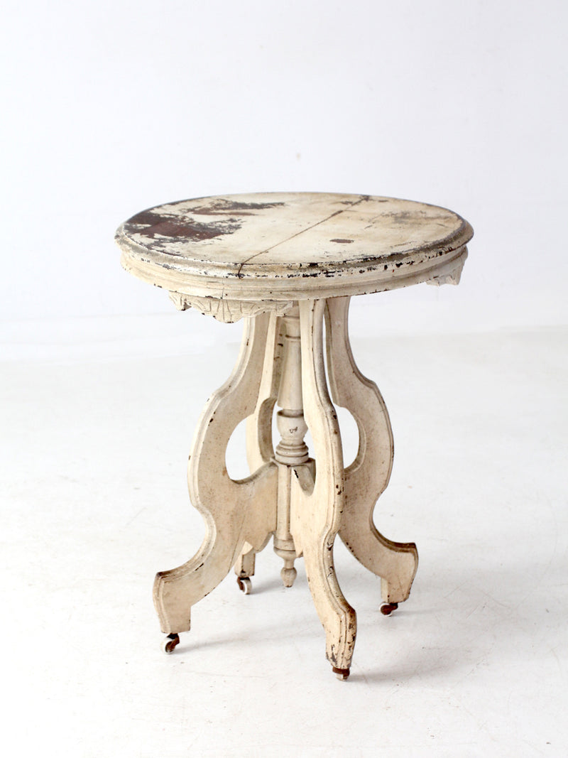 antique Victorian East Lake style accent table