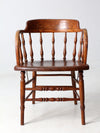 antique captain's chair