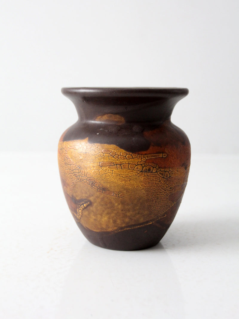 mid century Royal Haeger Earthen Wrap pottery vase