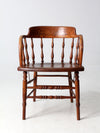 antique captain's chair