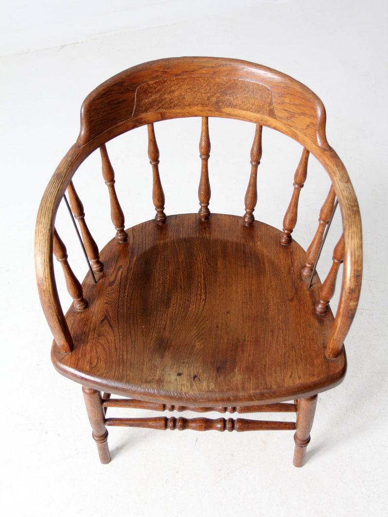 antique captain's chair