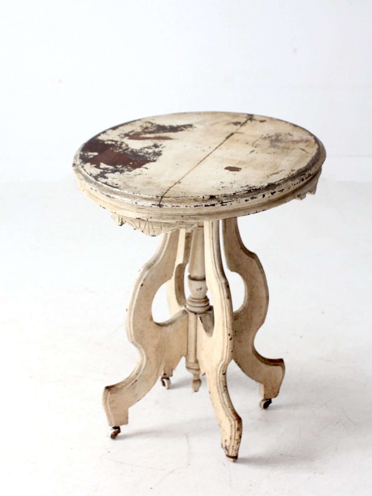 antique Victorian East Lake style accent table