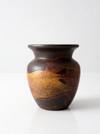 mid century Royal Haeger Earthen Wrap pottery vase