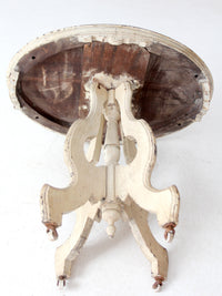 antique Victorian East Lake style accent table