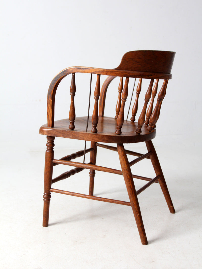 antique captain's chair