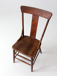 antique splat-back side chair