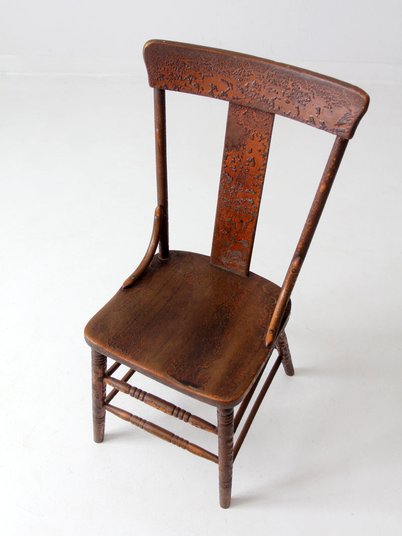 antique splat-back side chair