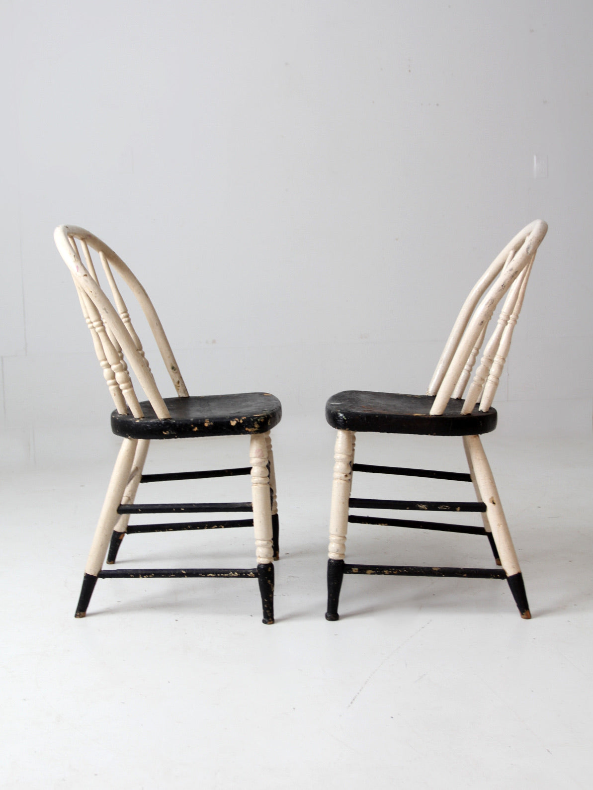 家具 Vintage Windsor chair antique painted Windsor chairs pair – 86 Vintage