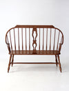 vintage Temple Stuart “Scout Collection” bow-back windsor bench