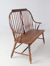 vintage Temple Stuart “Scout Collection” bow-back windsor bench