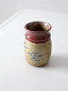 vintage White River Pottery vase