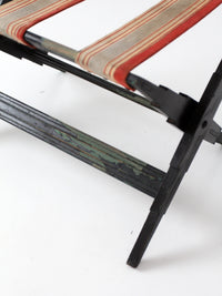 1930s folding hotel luggage rack