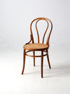 vintage bentwood chair with cane seat