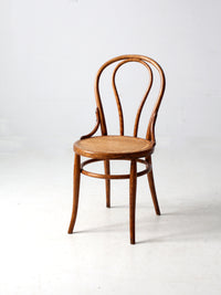 vintage bentwood chair with cane seat