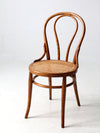 vintage bentwood chair with cane seat