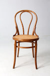 vintage bentwood chair with cane seat
