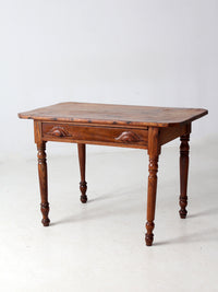 antique primitive table with drawer