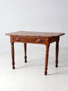 antique primitive table with drawer