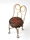 antique children's ice cream parlor chair