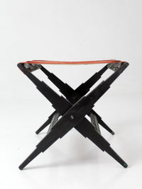1930s folding hotel luggage rack