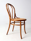 vintage bentwood chair with cane seat