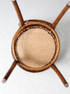 vintage bentwood chair with cane seat