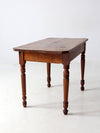 antique primitive table with drawer